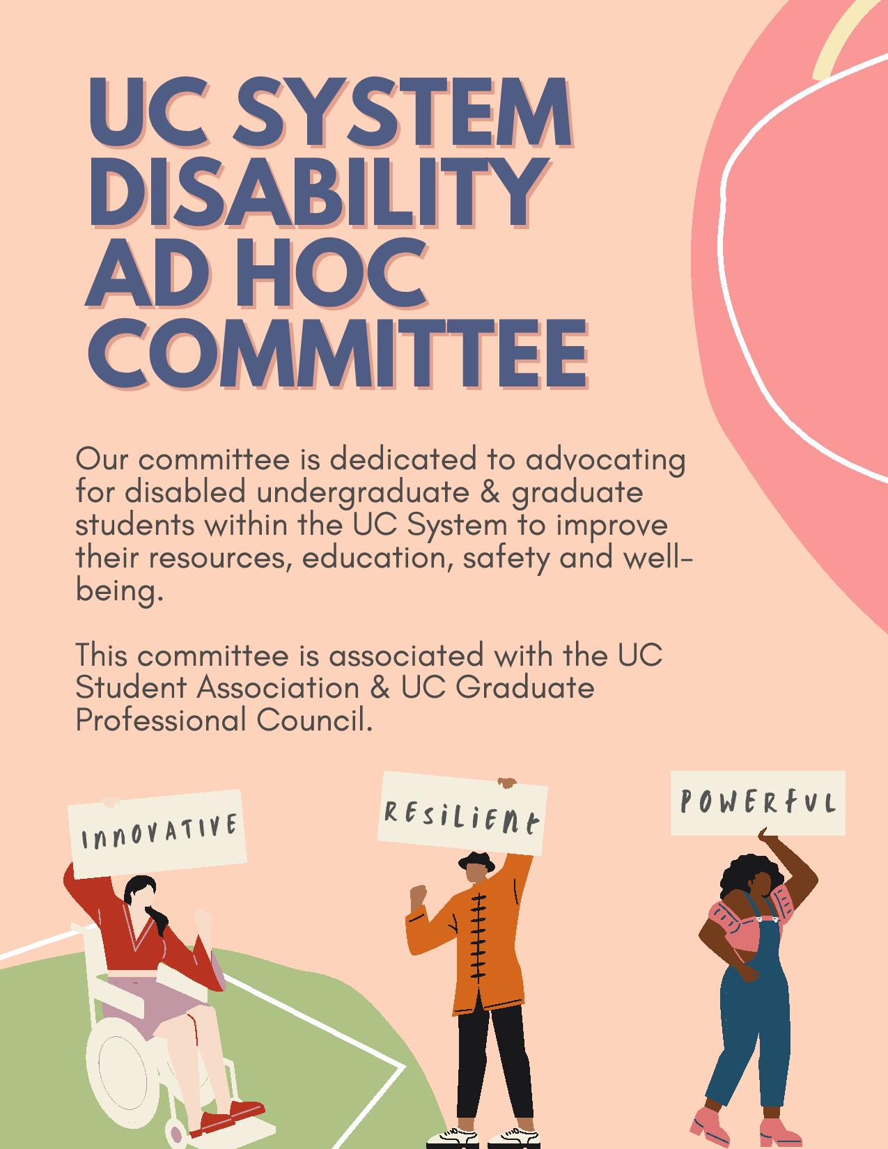 UC System Disability Ad Hoc Committee Disabled Students Program